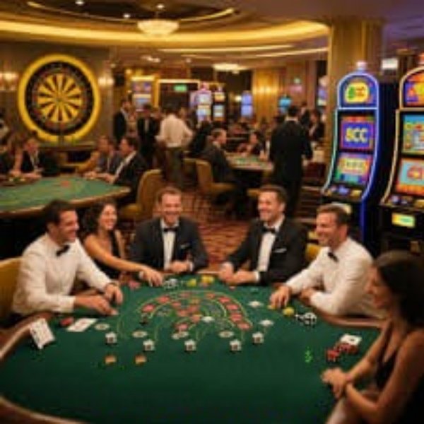 Beragam permainan meja kasino seperti baccarat hadir langsung dengan dealer asli di capsatoto